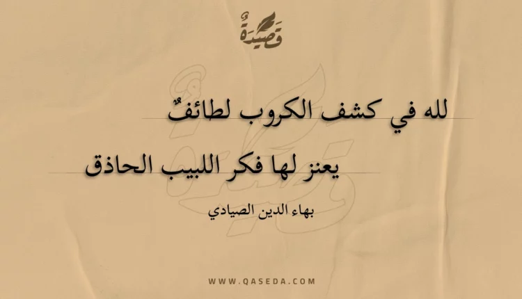 قصيدة لله في كشف الكروب لطائف
