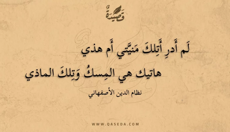 قصيدة لم أدر أتلك منيتي أم هذي