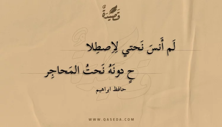 قصيدة لم أنس نحتي لاصطلاح