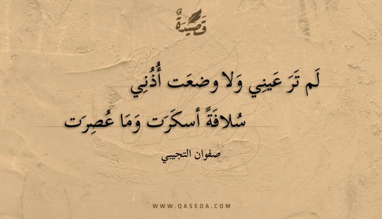 قصيدة لم تر عيني ولا وضعت أذني