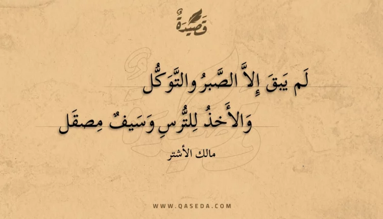 قصيدة لم يبق إلا الصبر والتوكل