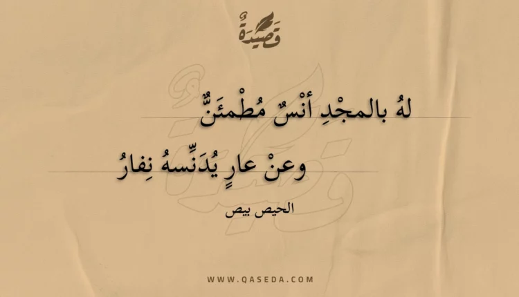 قصيدة له بالمجد أنس مطمئن