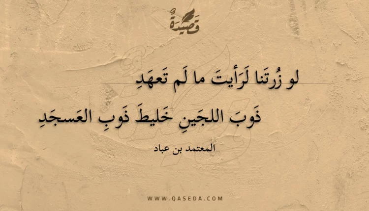 قصيدة لو زرتنا لرأيت ما لم تعهد