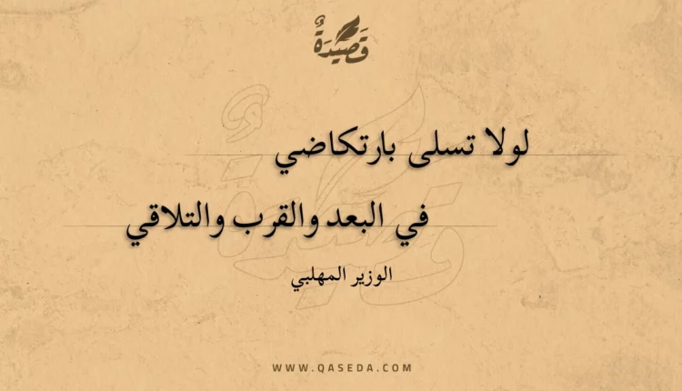 قصيدة لولا تسلى بارتكاضي