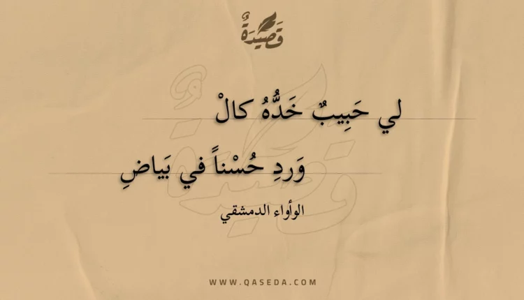 قصيدة لي حبيب خده كال