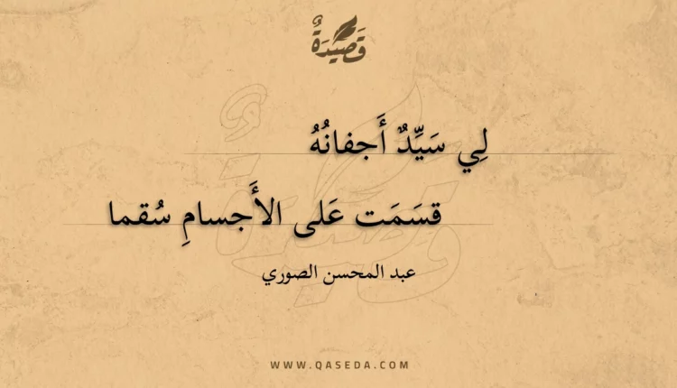 قصيدة لي سيد أجفانه