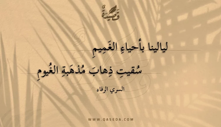 قصيدة ليالينا بأحياء الغميم