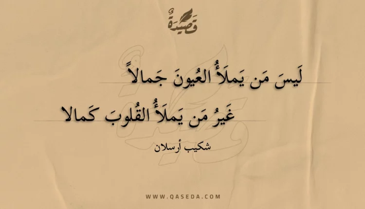 قصيدة ليس من يملأ العيون جمالا