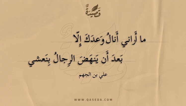 قصيدة ما أراني أنال وعدك إلا