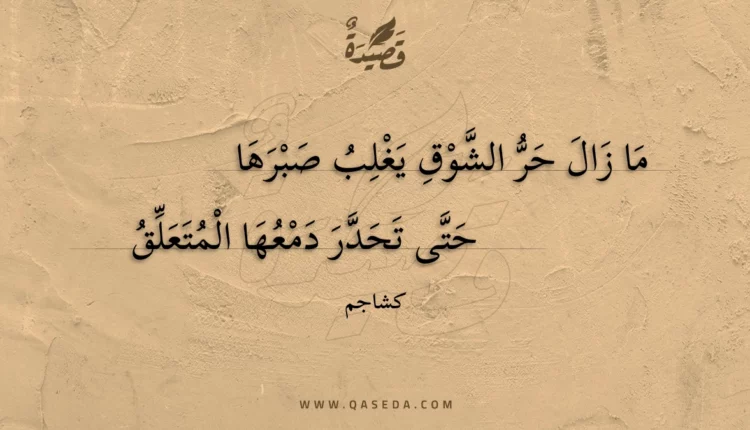 قصيدة ما زال حر الشوق يغلب صبرها