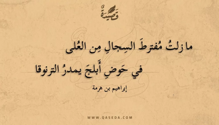 قصيدة ما زلت مفترط السجال من العلى