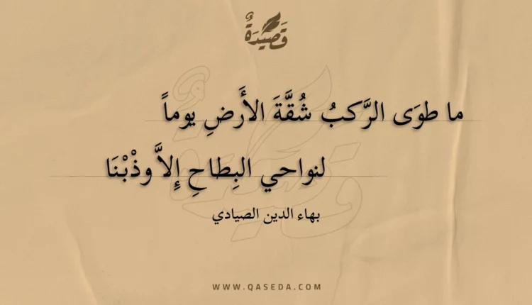 قصيدة ما طوى الركب شقة الأرض يوما