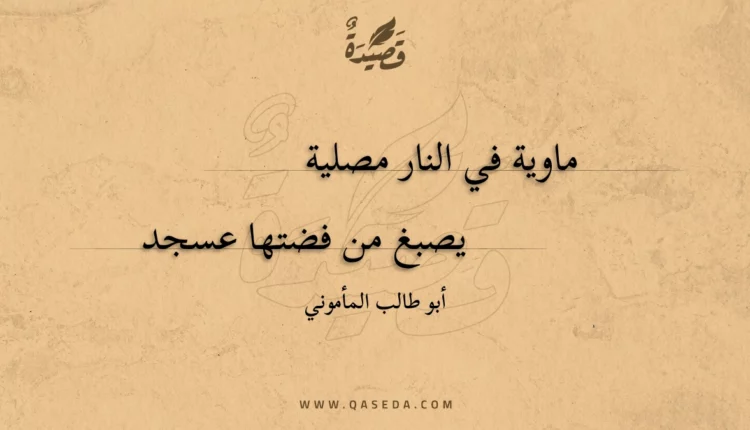 قصيدة ماوية في النار مصلية