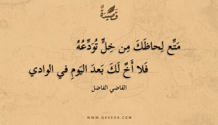 قصيدة متع لحاظك من خل تودعه