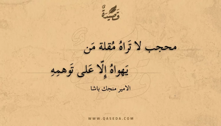 قصيدة محجب لا تراه مقلة من