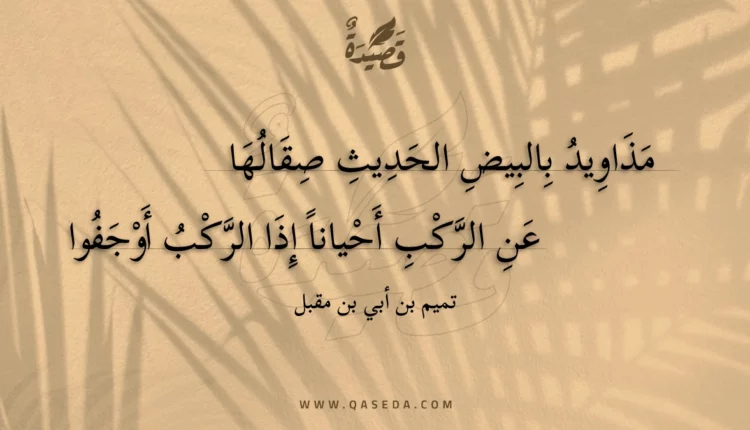 قصيدة مذاويد بالبيض الحديث صقالها