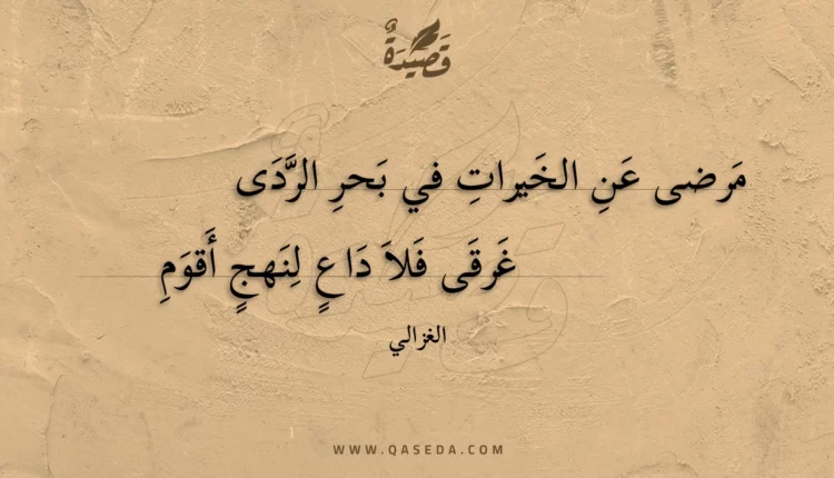 قصيدة مرضى عن الخيرات في بحر الردى