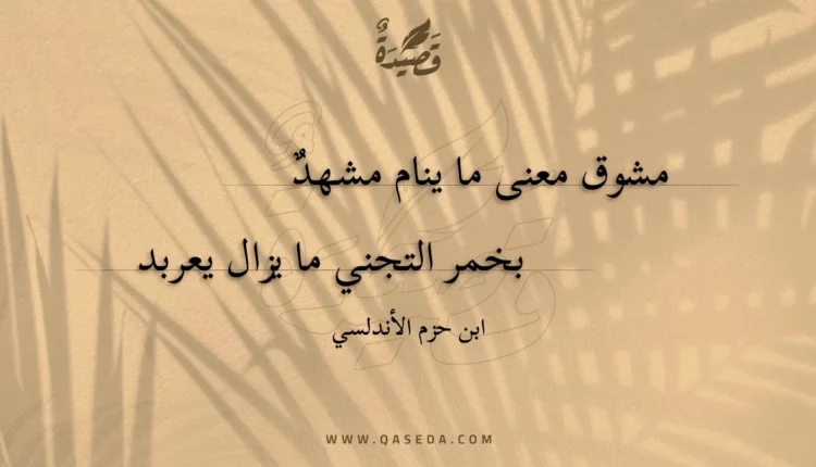 قصيدة مشوق معنى ما ينام مشهد