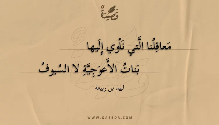 قصيدة معاقلنا التي نأوي إليها