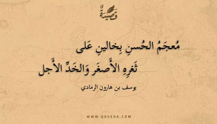 قصيدة معجم الحسن بخالين على