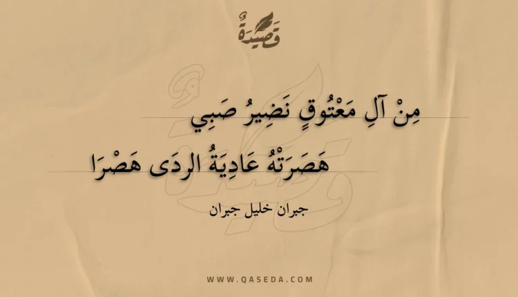 قصيدة من آل معتوق نضير صبي