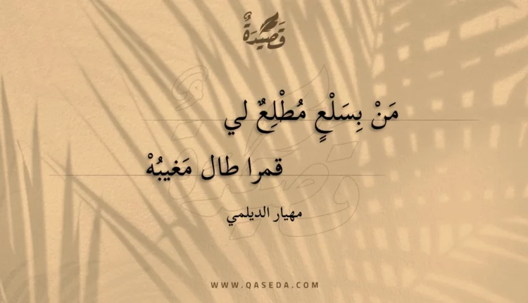 قصيدة من بسلع مطلع لي