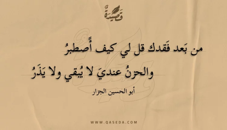 قصيدة من بعد فقدك قل لي كيف أصطبر