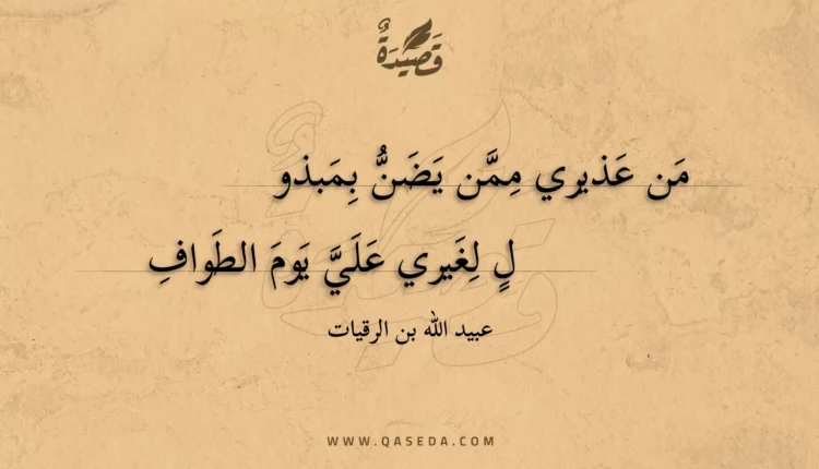 قصيدة من عذيري ممن يضن بمبذول