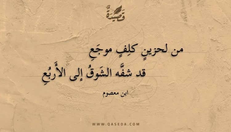 قصيدة من لحزين كلف موجع