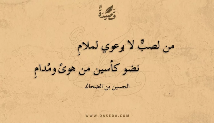 قصيدة من لصب لا يرعوي لملام