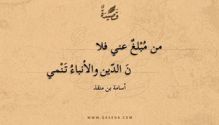 قصيدة من مبلغ عني فلان