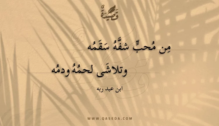 قصيدة من محب شفه سقمه