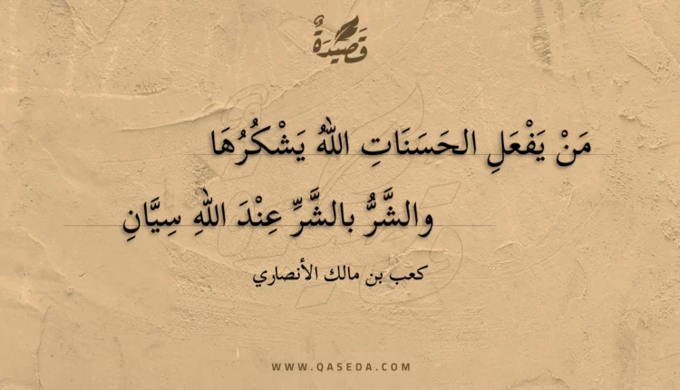 قصيدة من يفعل الحسنات الله يشكرها