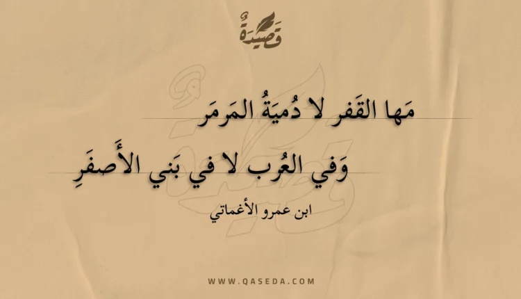 قصيدة مها القفر لا دمية المرمر