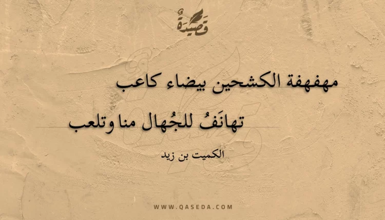 قصيدة مهفهفة الكشحين بيضاء كاعب
