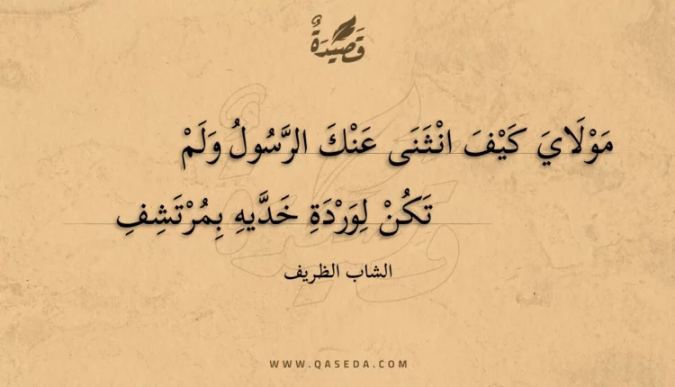 قصيدة مولاي كيف انثنى عنك الرسول ولم