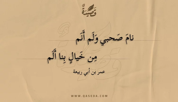 قصيدة نام صحبي ولم أنم