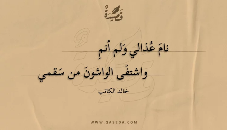 قصيدة نام عذالي ولم أنم