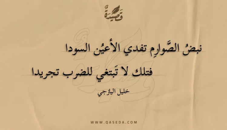 قصيدة نبض الصوارم تفدي الأعين السودا