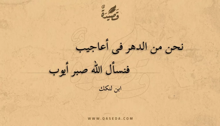 قصيدة نحن من الدهر فى أعاجيب