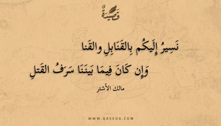 قصيدة نسير إليكم بالقنابل والقنا
