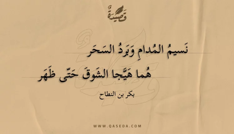 قصيدة نسيم المدام وبرد السحر