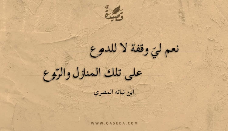 قصيدة نعم لي وقفة لا للدموع