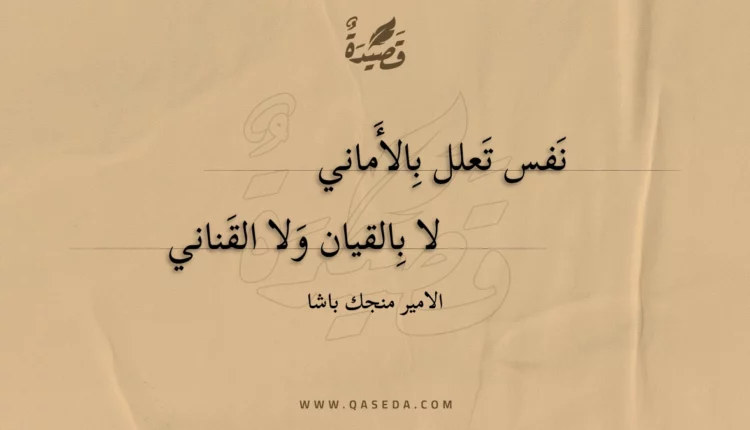 قصيدة نفس تعلل بالأماني