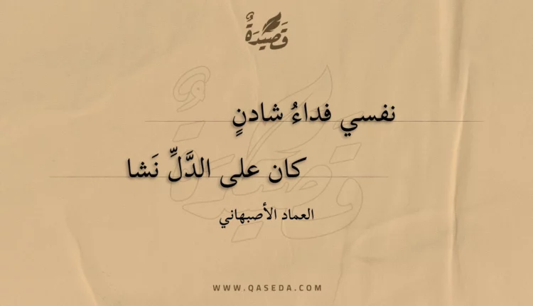 قصيدة نفسي فداء شادن