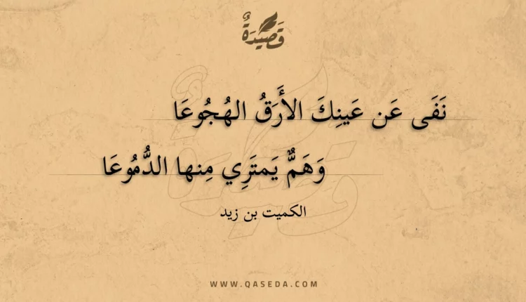 قصيدة نفى عن عينك الأرق الهجوعا