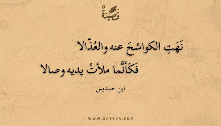 قصيدة نهت الكواشح عنه والعذالا