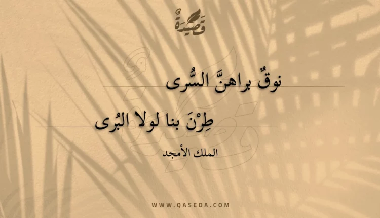 قصيدة نوق براهن السرى