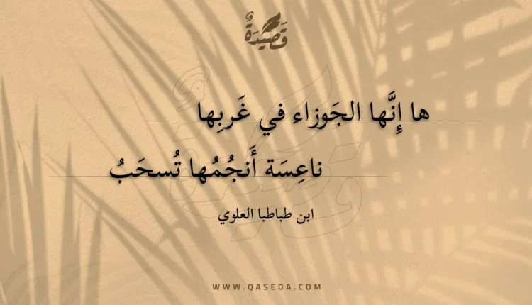 قصيدة ها إنها الجوزاء في غربها