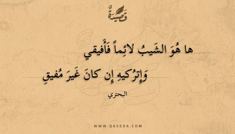 قصيدة ها هو الشيب لائما فأفيقي